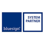 Logo Bluesign System Partner – Certificazione di sostenibilità tessile
